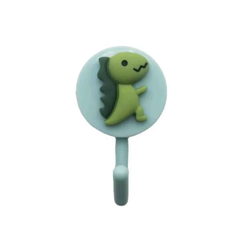 1pc Cute Wall Hooks Key Holder Door Hanging Plastic Self Adhesive Wall Hanger Cartoon Fruits Shape Hook For Kids Room Home Decor