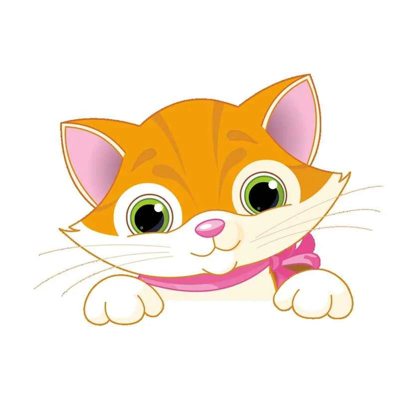 Cartoon Cute Elephant Kitten Panda Socket Switch Wall Sticker Vinyl Decals For Home Decor Lovely Animals Stickers Removable