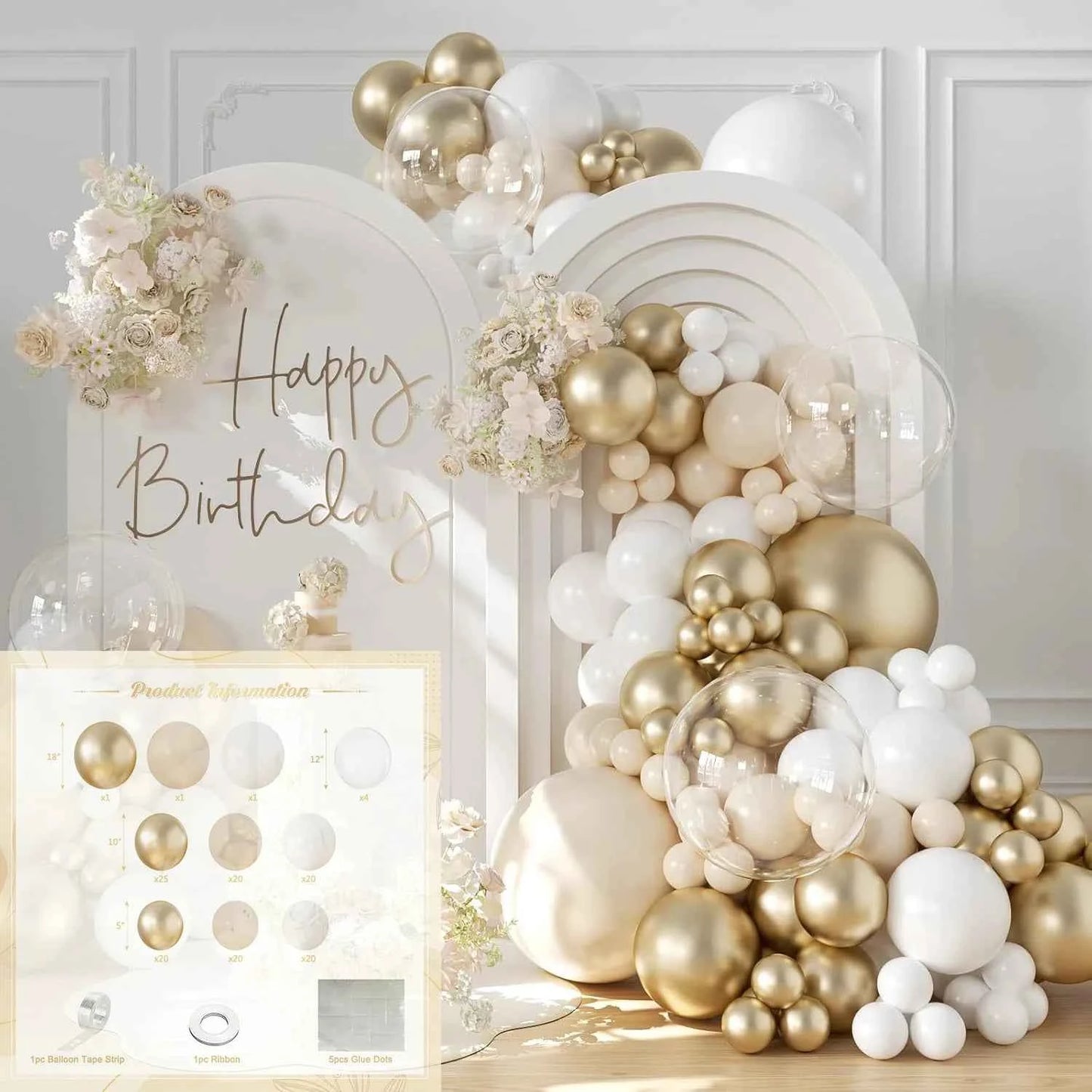 Pink wedding decoration latex balloon arch set for large-scale performances at Christmas, Valentine's Day, birthday parties