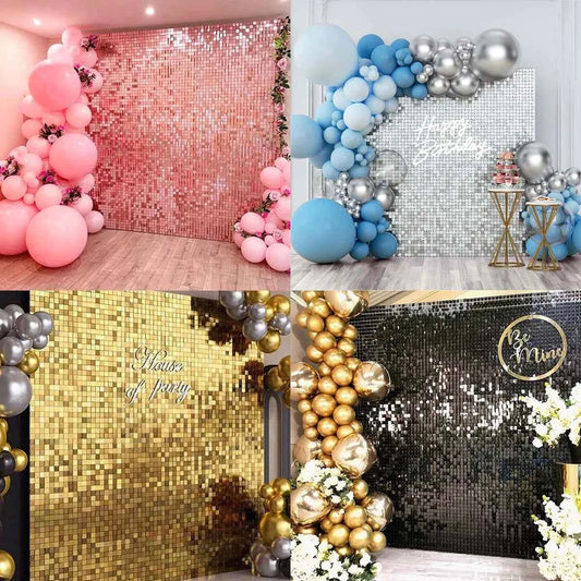 2M Curtain Sequin Birthday Party Decoration Backdrop Wedding Decor Background Baby Shower Glitter Backdrop Adult Anniversary