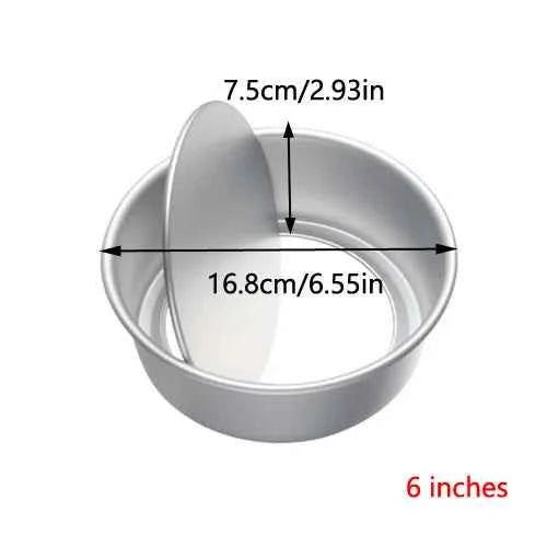 Non-Stick Heart-Shaped Cake Mold Tray Detachable Bottom Aluminum Baking Pan DIY for Holidays Valentine's Day Cake Decoration