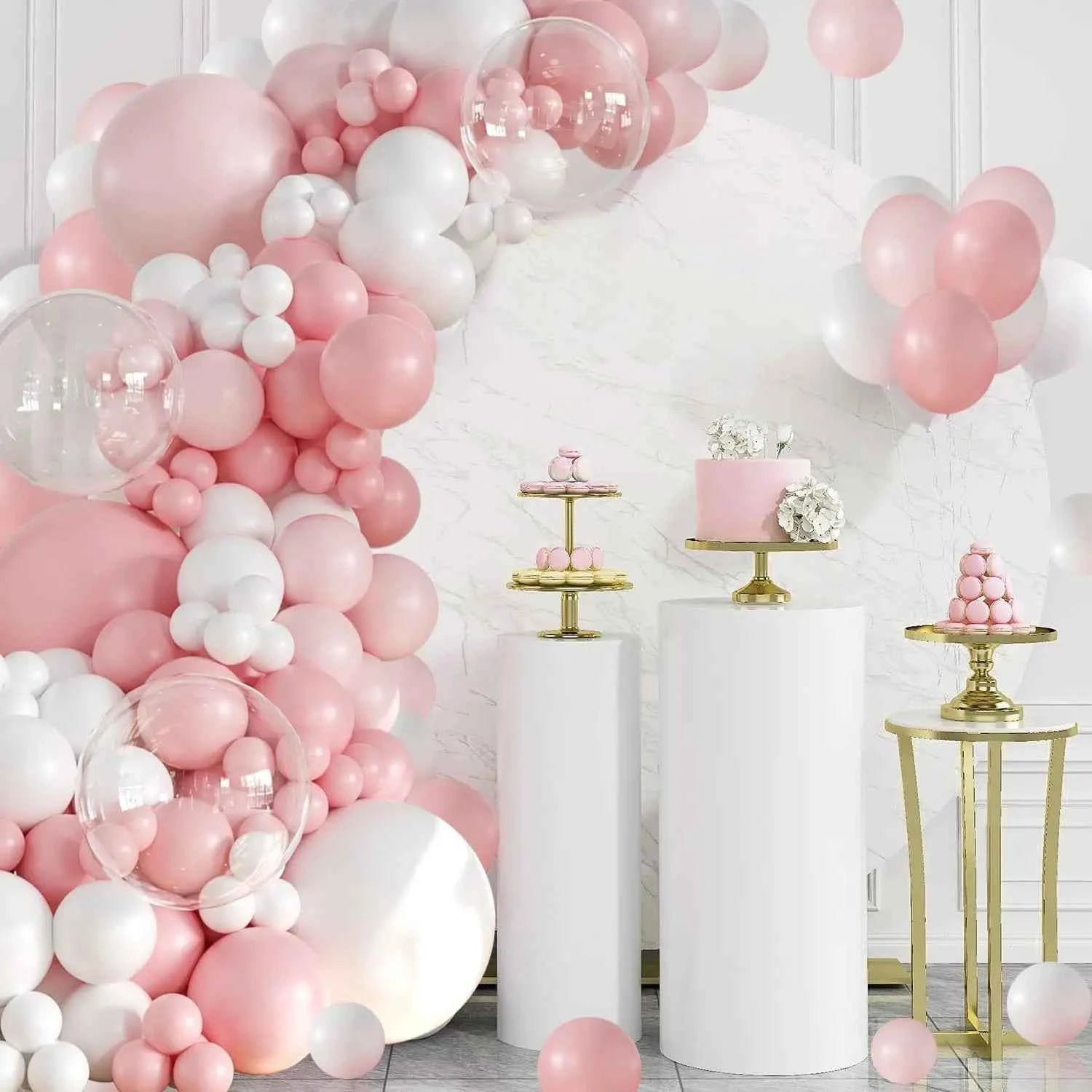 Pink wedding decoration latex balloon arch set for large-scale performances at Christmas, Valentine's Day, birthday parties