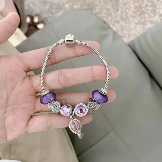 Panjia Style Beaded Purple Hot Air Balloon Bracelet